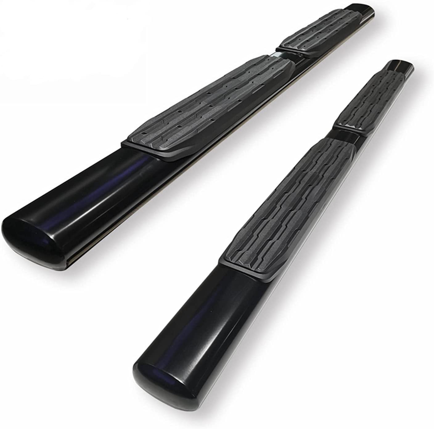 TAC 4.25 Side Steps Fit 2007-2019 Toyota Tundra Double Cab Pickup Truck Oval Bend Texture Black Nerf Bars Running Boards Exterior Accessories 2 Pieces Texture Powder Coating Brackets TAC 4.25 Side Steps Fit 2007-2019 Toyota Tundra Double Cab Pickup Truck Oval Bend Texture Black Nerf Bars Running Boards Exterior Accessories 2 Pieces Texture Powder Coating Brackets